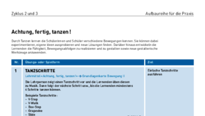 Praxislektion Achtung fertig tanzen